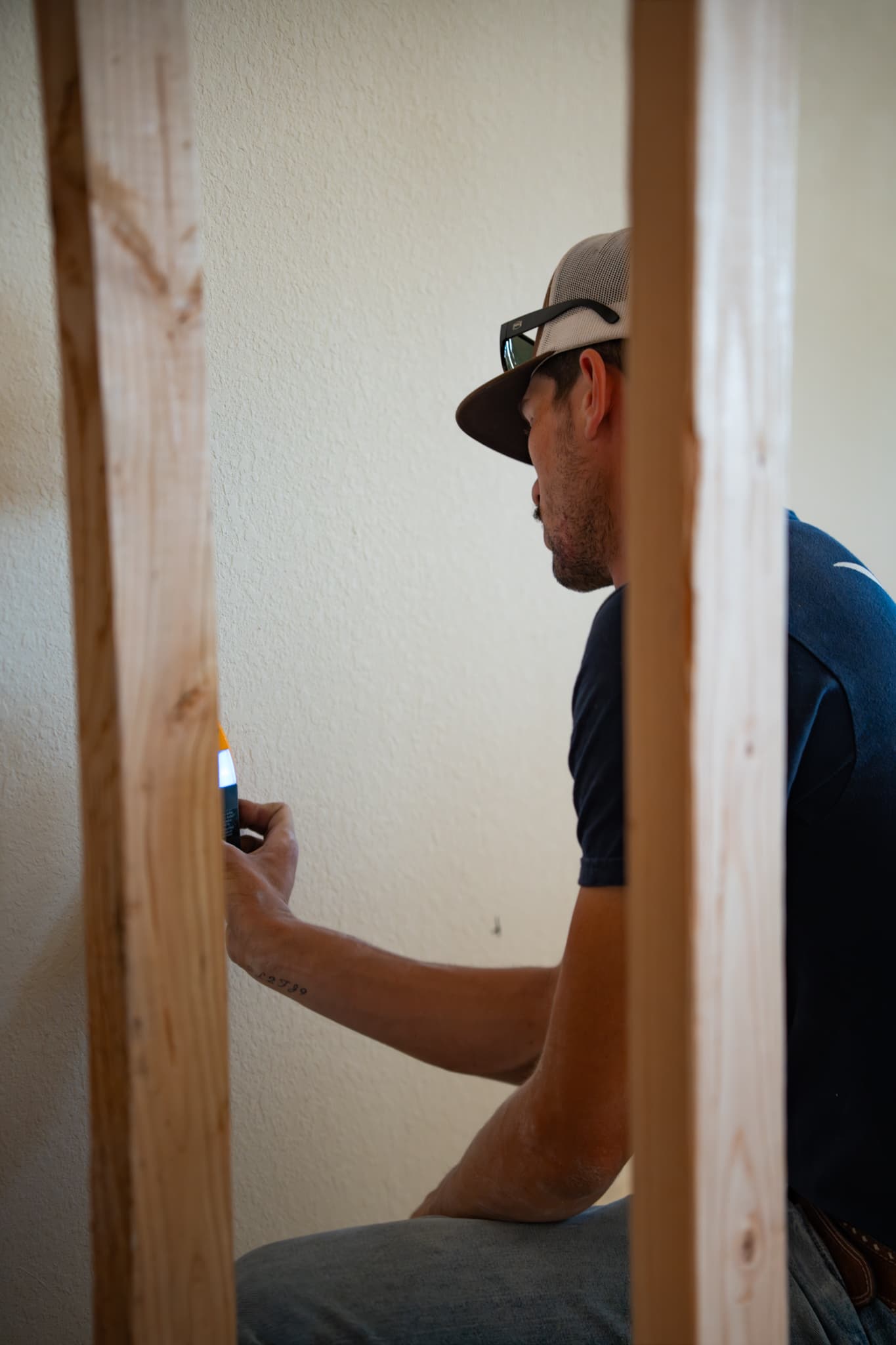 Precision electrical work in progress